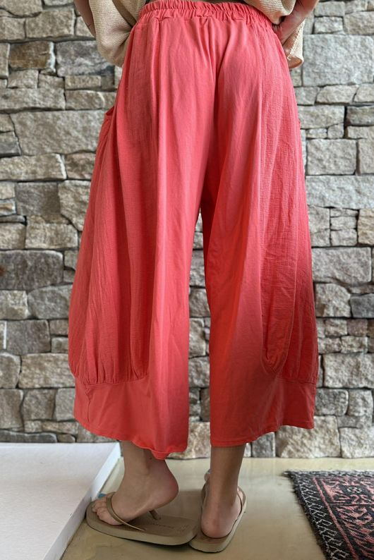  Jo Jo Quirky Hopsack Crop Pant Watermelon